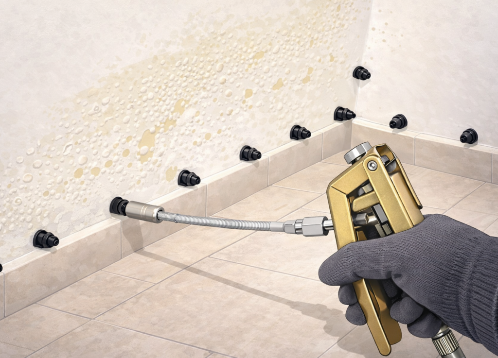 Sistema di iniezione Drywallsystem (barriera chimica deumidificante)